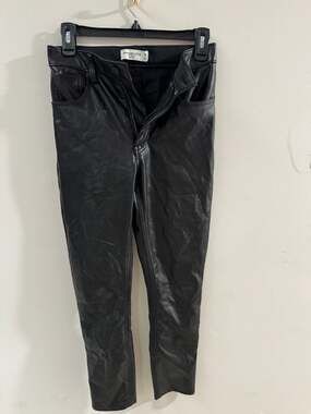 Abercrombie & Fitch Vegan Leather Skinny High Rise Pants Black Size 26/2